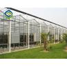 China 3.0m 6.0m Glass Multi Span Greenhouse For Agricultural factory