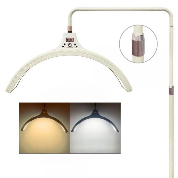 Quality 60W LED Half Moon Light 26 Inch Eyelash Fill Lamp For Beauty Skincare Lashes for sale