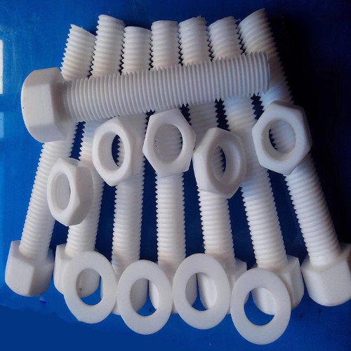 Quality Tough Flexible PFA Plastic Parts Fluoropolymer Plastic Injection Machine Parts for sale