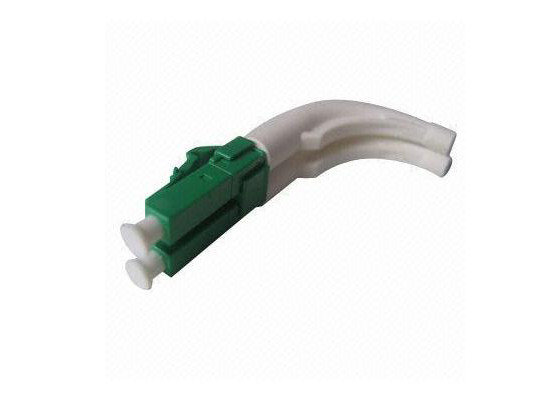 Quality LC Duplex 3.0mm Fiber Optic Connector with 45degree Bent Boot for sale