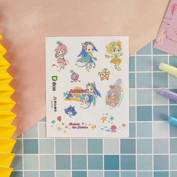 Quality Silkprint DIY Cute Stickers 128gram Cartoon Character Stickers For Girls Fun for sale