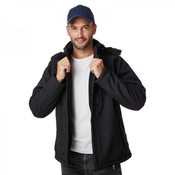 Quality Washable Electric Winter Coats For Men Windproof Polyester Cotton for sale