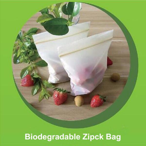 Quality Safe Biodegradable Ziplock Bags Embossing Surface Handling 12cm X 17cm Size for sale