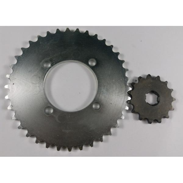 Quality Strong Steel Front & Rear Motorcycle Chain Sprocket Set 5.8-7.2mm Thickness for sale