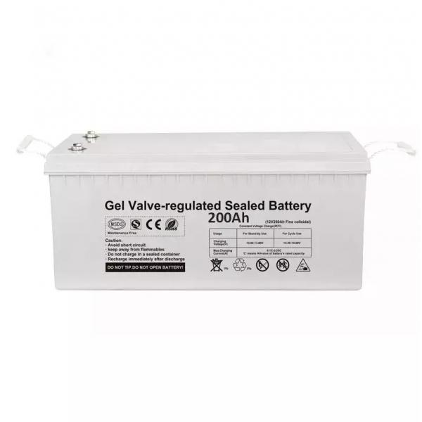 Quality Best 12v 200ah Solar Battery Storage System Deep Cycle Solar Panel GEL Battery for sale