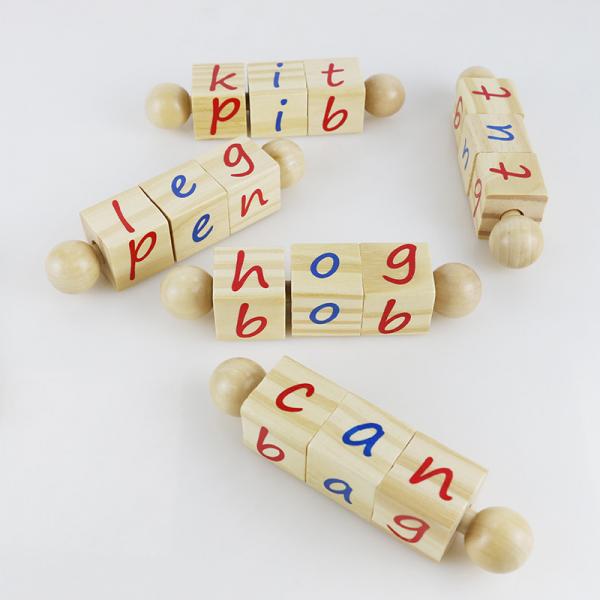 Quality Alphabet Children Wooden Toys Blocks For Montessori Kindergarten Teaching for sale