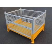 china OEM Welded Wire Mesh Pallet Cages Stillages Stackable For Transport
