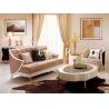 China Neoclassical Luxury Hotel Furniture Solid Wood Designer 4 Seater Corner Sofa Set factory