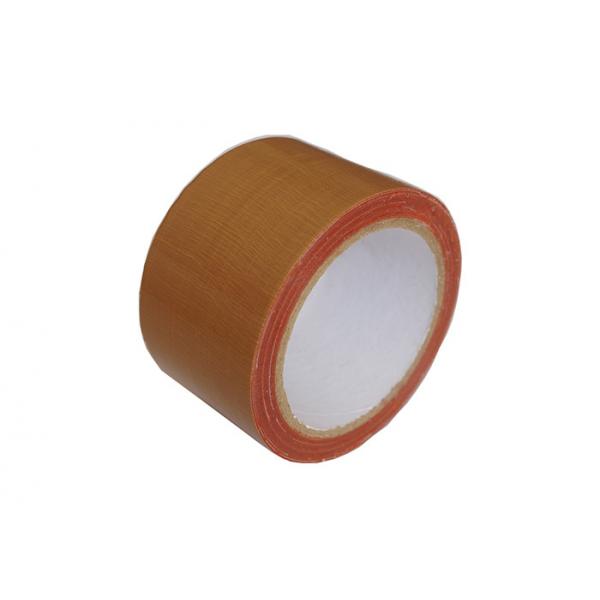 Quality Chocolate Brown Cloth Duct Tape Oil Resistant Hot Melt Adhesive For Carpet Joint for sale