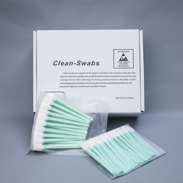Quality Industrial Solvent Cleaning Swabs Thermally Bonded Foam Head Easy To Use for sale