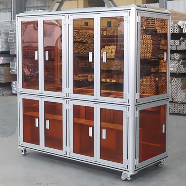 Quality Industrial Aluminum Alloy Profile Frame Equipment Cabinet Protective Cover Rack for sale