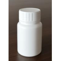 Quality Round 60ml Plastic Bottle , White Medicine Bottle With Cap 13.6g Weight for sale