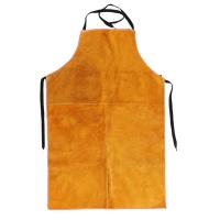 China Yellow Cow Split Fire Resistant Barbeque Industrial Safety Clothing leather Welding Apron factory