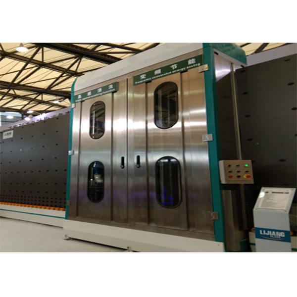 Quality Silencer System Vertical Glass Cleaning Machine , Low-E Glass Glass Dryer Machine for sale