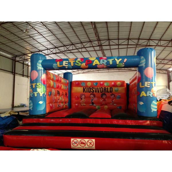 Quality Simple Kids Inflatable Bounce House For 5-6 Children Outside Inflatable Balloon Painting Jump House for sale