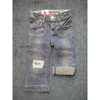 China Girls Trend Children Jeans Custom Logo Stretch Denim Pants Jrt14/13 factory