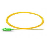 Quality SC/APC OS2 Singlemode 2.0mm G652D Fiber Optic Pigtail In FTTx Yellow Jacket for sale