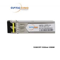 Quality OPTICKING 120km SFP Hot Pluggable 155Mbps 1550nm Compliant With SDH/SONET for sale