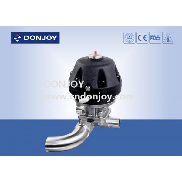 Quality Pneumatic Plastic U type three way Diaphragm Valve with Welded Ends for sale
