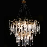 China Brass Clear Antique Crystal Glass Pendant Lamps factory