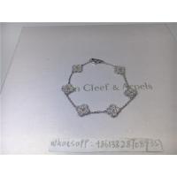 China Full Diamond Luxury Diamond Jewelry Sweet Alhambra Bracelet 6 Motifs White Gold factory