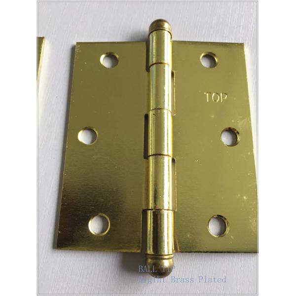 Quality High Lights Ball Head Heavy Duty Door Hinges , Cabinet Door Hinges Bright Color for sale