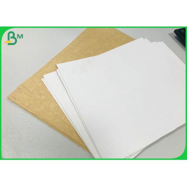 Quality FDA Approved 250g 365g White Lined Coated brown Back Kraft Liner Board For Food Package for sale