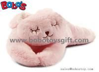 China Soft Plush Pink Color Rabbit Stuffed Animal Toy Long Bunny Body Pillow factory