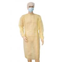 china Non Woven Disposable Protective Gowns Breathable With Elastic Cuffs