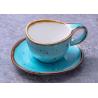 China Afternoon Tea 90cc Ceramic Mug Cup And Saucers Hand Painted factory