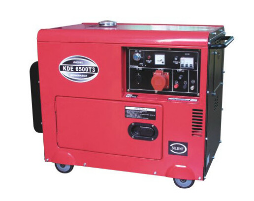 China 5kva air-cooled generator KDE6500T portable diesel generator for power supply for sale