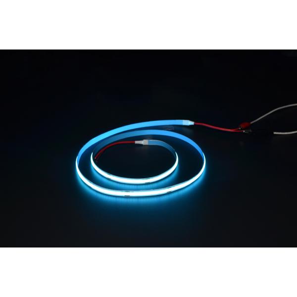 Quality HOYOL Single Color Blue Flexible COB LED Strip 24V For Hotels Decoration Lighting for sale