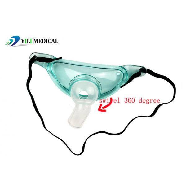 Quality Odorless PE Tracheostomy Nebulizer Mask , 360 Rotation Venturi Mask For Trach for sale