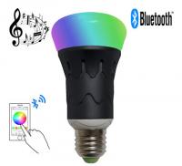 China MR RGBW LED Bluetooth Speaker Bulb Dimmable Multicolored Color Changing factory