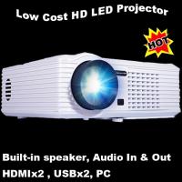 China Durable Home Used LED Lamp Projector 20000 Hours Life USB VGA Proyector for sale