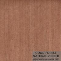 Quality Hardly Mahogany Natural Wood Veneer Customized Crown Cut Grain for sale