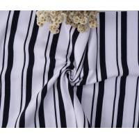 Quality Pure Cotton Striped Knit Fabric 175cm 185gsm Soft Sweatshirt Cloth for sale