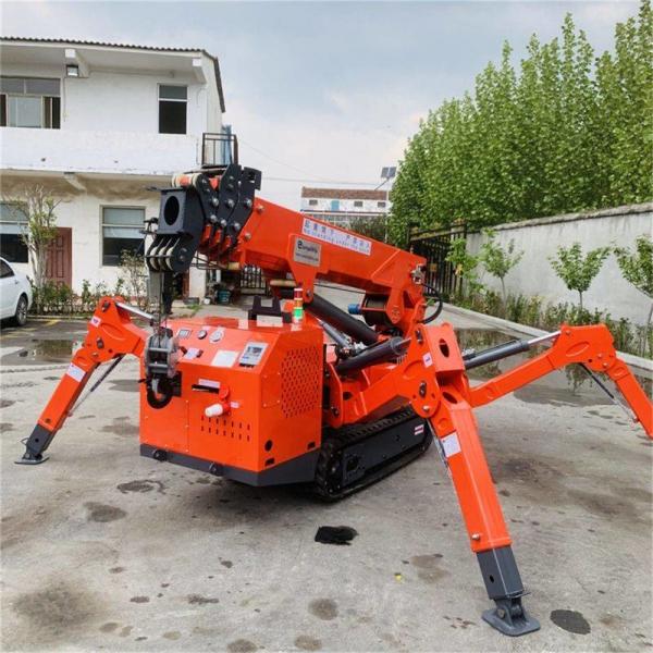 Quality 8 Ton Electric Diesel Tracked Spider Lift Heavy Duty Spider Aerial Lift For Construction Sites for sale
