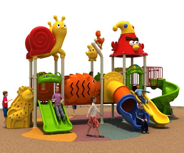 Quality Multilane Kids Plastic Playground Equipment EU Standard Anticrack for sale