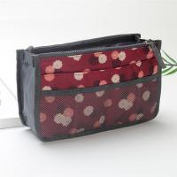 China Polyester 22cm Length Cosmetic Bag Insert Purse Organizer for sale