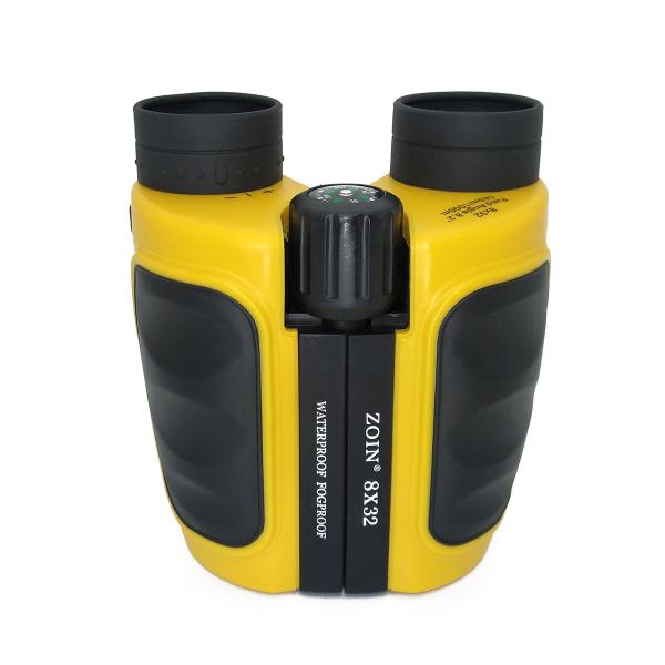 Quality Yellow Waterproof 8x32 Folding ED Binoculars Telescope For Adults Children for sale