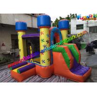 Quality Mini Inflatable Bouncer House , Kids Inflatable Bouncer With Small Slide for sale