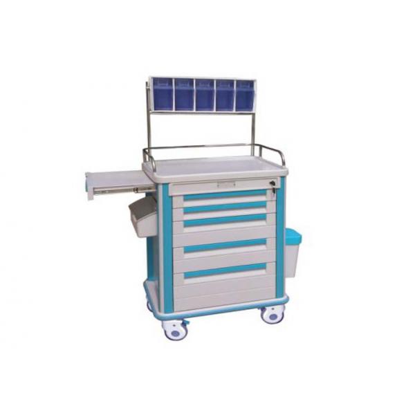 Quality Luxury Anesthesia Medical Trolley ABS Cart Utility Container Hospital Trolley (ALS-MT105B) for sale