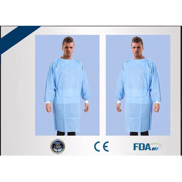 Quality High Tensile Strength Disposable Doctor Gowns , Non Woven Disposable Medical for sale
