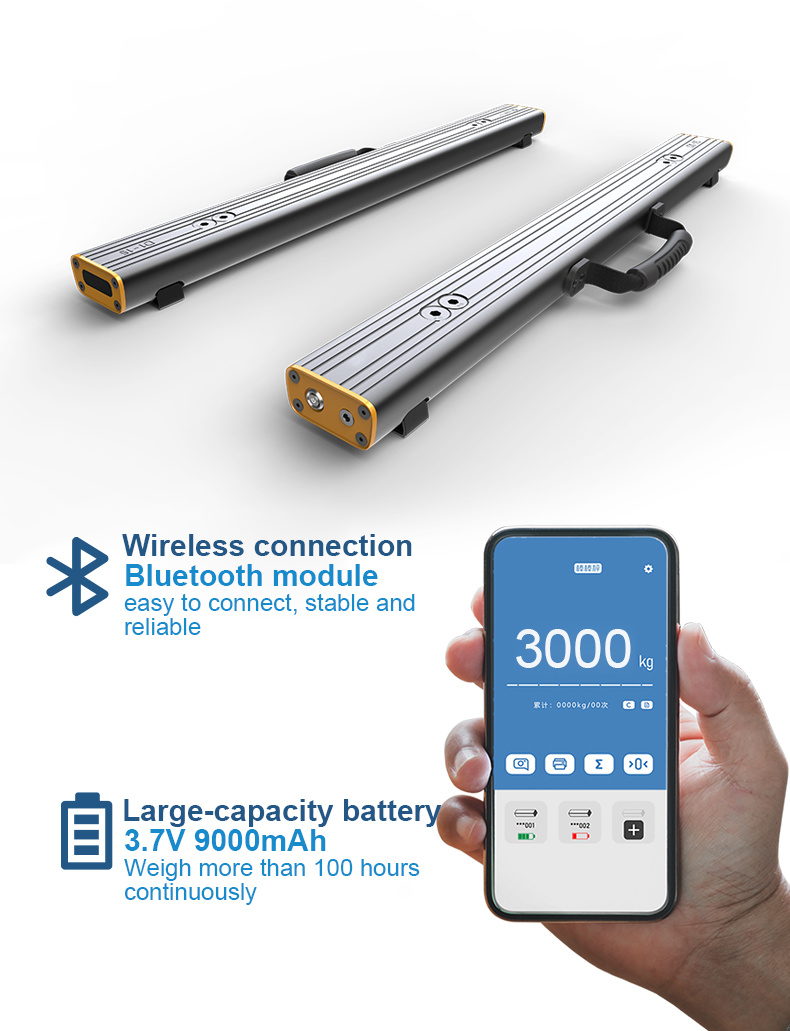 Smart Industrial Strip Scale Weigh Range 1-4500kg bluetooth APP Printing Onsite