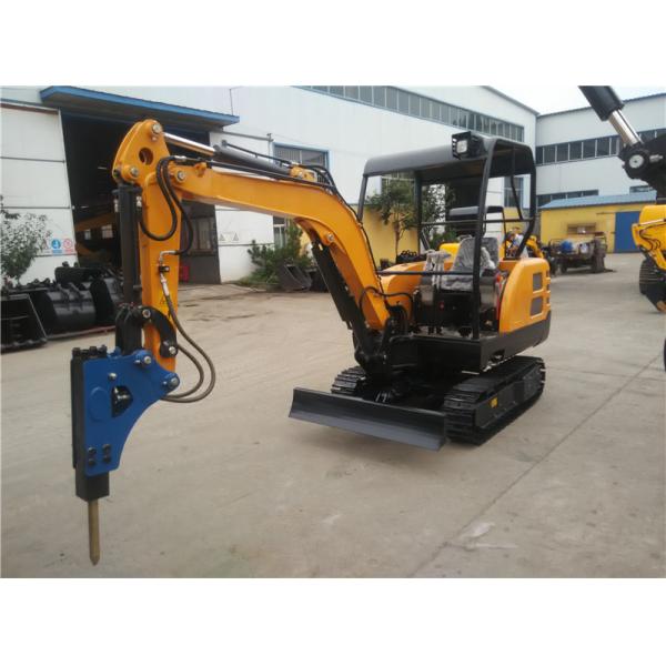 Quality Open cabin Mini Crawler Excavator With Break Hammer 360 Degree Rotation for sale