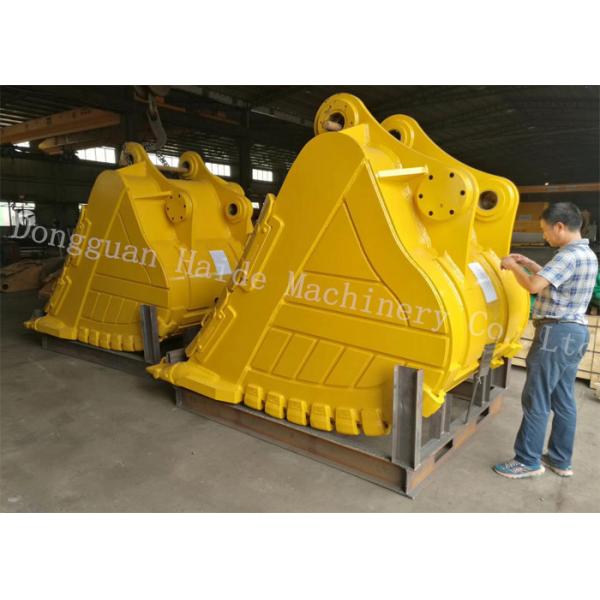 Quality 2100 Mm Width Heavy Duty Rock Bucket For Hitachi Excavator EX1200 With 5.0cbm for sale