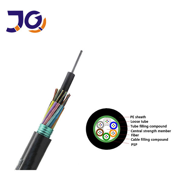 Quality ISO9001 GYTS 48 Core Outdoor Armored Fiber Optic Cable for sale