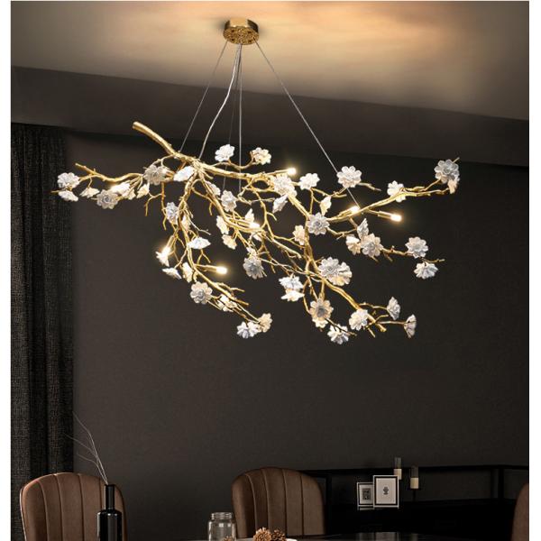 Quality Eco OEM Tree Branch Crystal Chandelier High End Pendant Lights 15 To 30m2 for sale