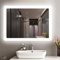 China Modern Illuminated Bathroom Mirrors Aluminum Frame Customized Design Decorative factory